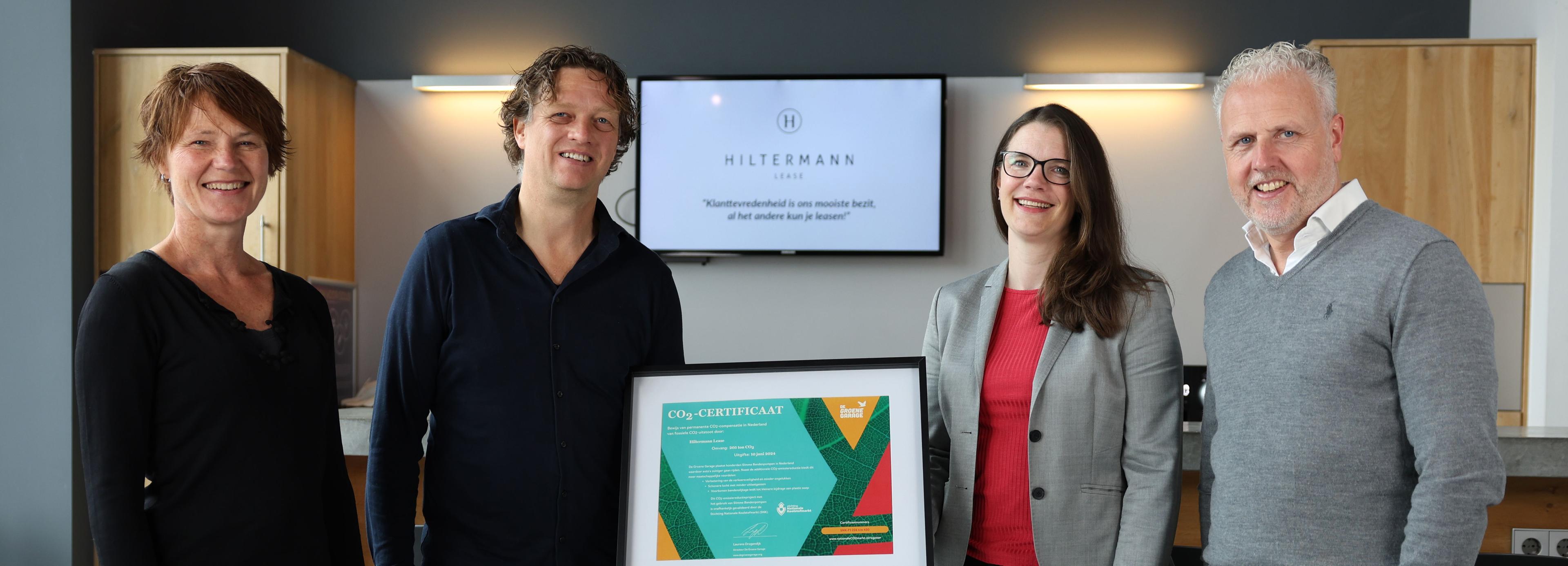 Hiltermann Lease ontvangt eerste Nederlandse CO2-certificaat